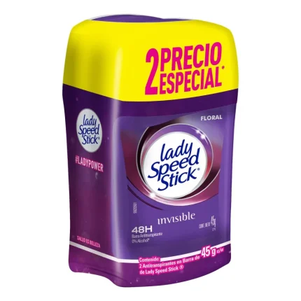 DESODORANTE LADY SPEED STICK INVISIBLE FLORAL G  PACK scaled e x