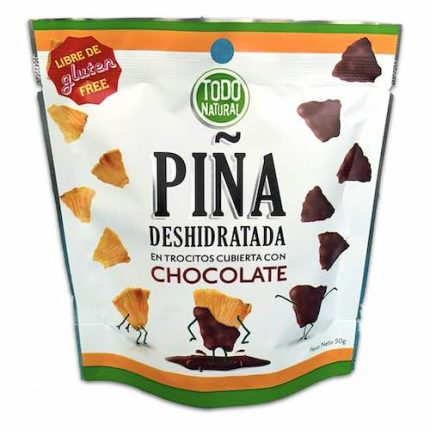 PINA DESHIDRATADA RECUBIERTA CHOCOLATE TODO NATURAL G x